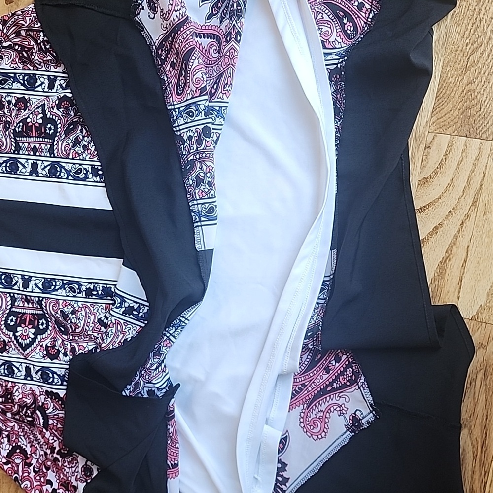 (2) NWT Ricki's Black and Pink Formal Dress Vacation Summer Paisley Cutout Wow - Picture 7 of 11